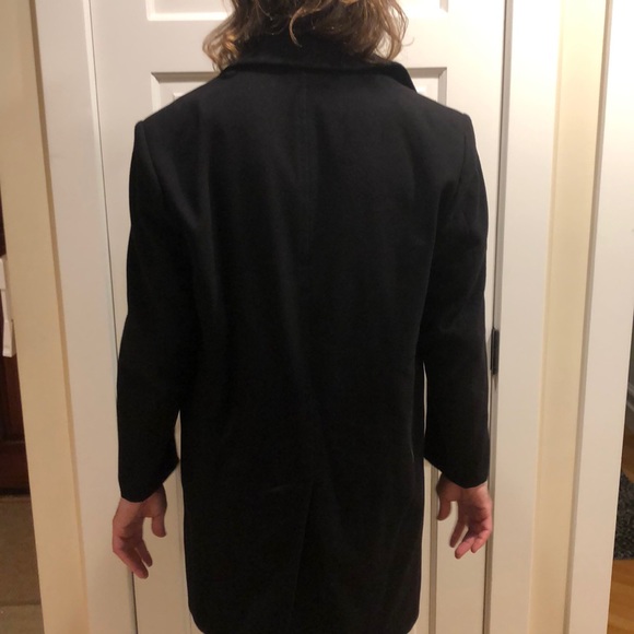 COPY - Men’s S Cohen XL black wool dress coat - Picture 2 of 7